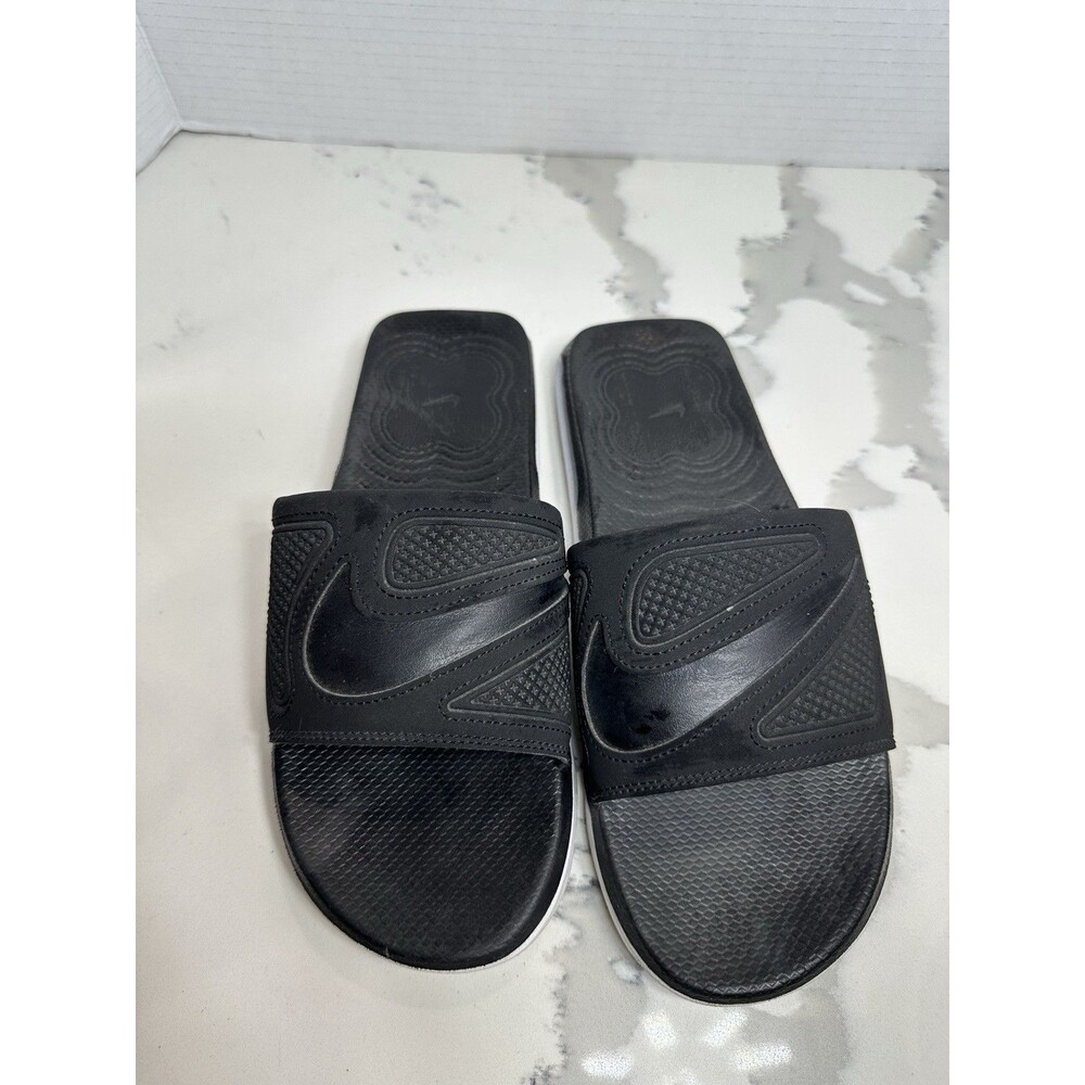 Nike Air Max Cirro Slide Sandals Black White Metallic Silver DC1460-004 Men Boys - Picture 4 of 5